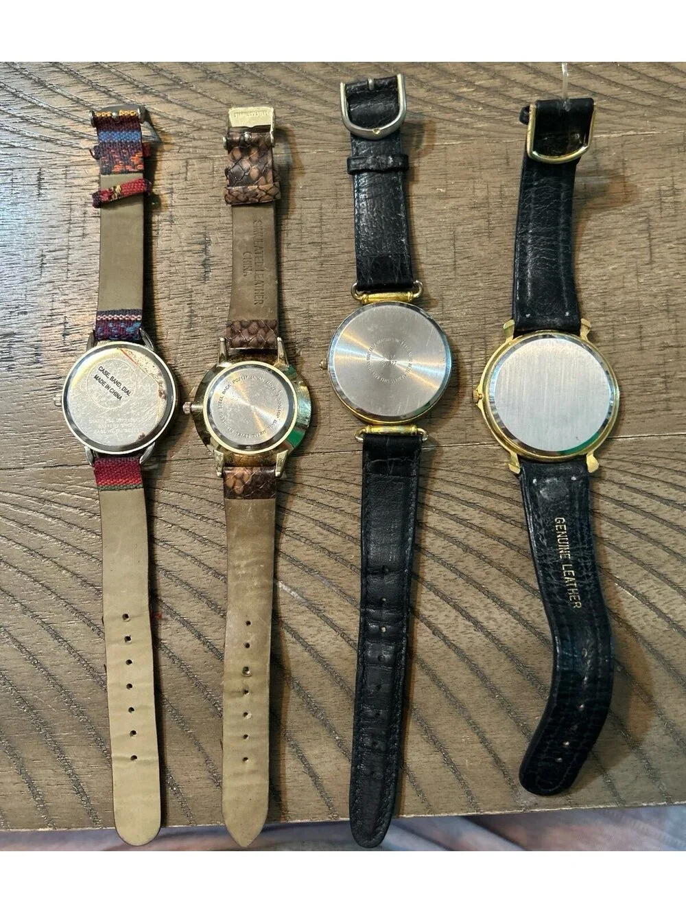 Lot of 4 Women’s Fashion Watches Mixed Styles – 1 Working / 3 Not Running